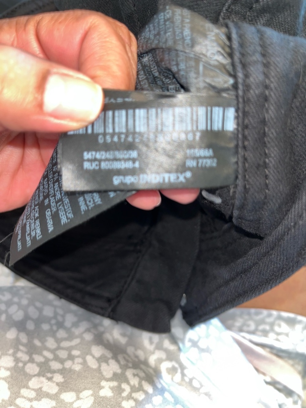 Zara Black Wide Leg Flare Jeans - Picture 6 of 6